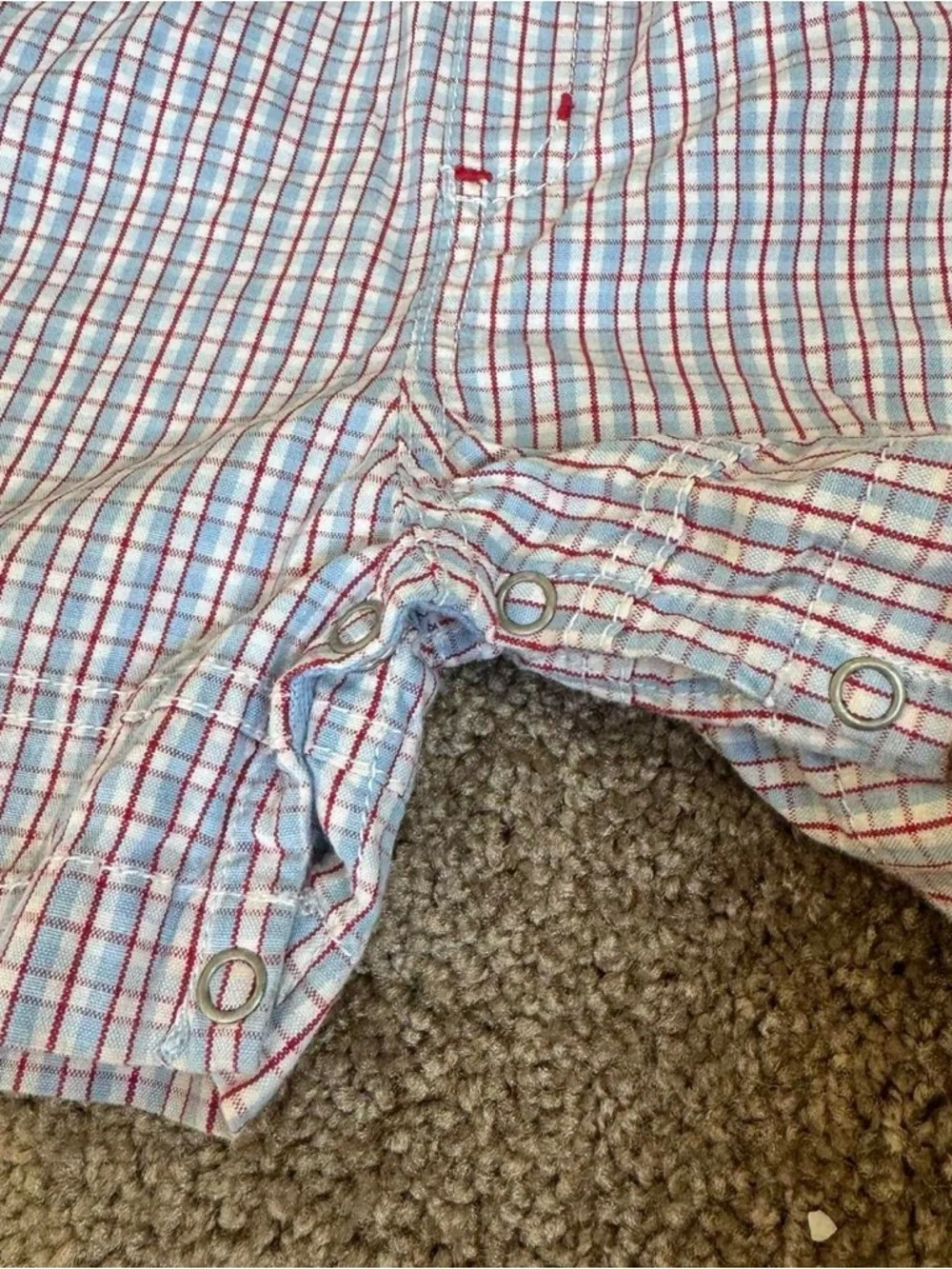 Vintage 2000 Gymboree plaid overalls 18 mos